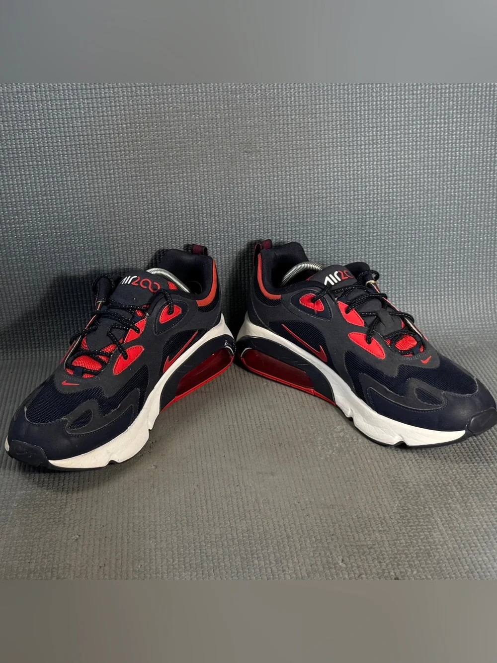 Nike Air Max 200 'Obsidian University Red' Shoes AQ2568-402 Men’s Size‎ 11.5